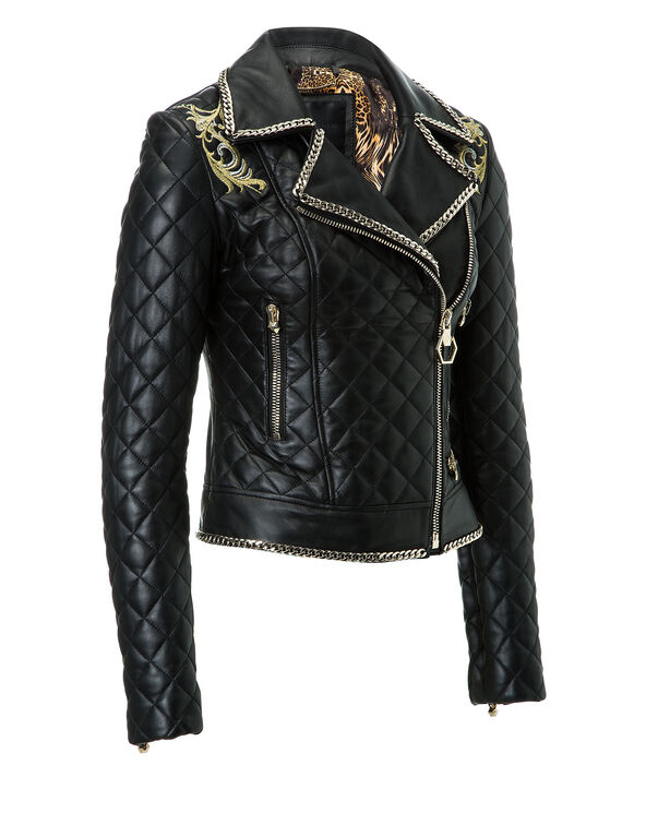 GLAMDUST Mens Pure 100% Lambskin Leather Solid Biker Leather Jacket 